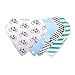 Baby Bandana Drool Bibs for Boys Cruise Set 4 Pack of Unisex Absorbent Cotton Modern Baby Gift Set for Girls