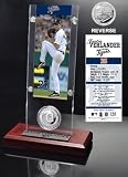 Justin Verlander Detroit Tigers Ticket and Minted Coin Desk Top Acrylic at Amazon.com