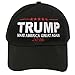 C104 Bold Trump Make America Great Again Cotton Baseball Cap Black