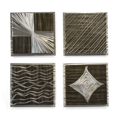 Multi Panel Metal Wall Art Abstract Modern Design by Ash Carl