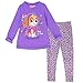 PAW PATROL Girls Toddler 2 Piece Fleece Legging Set Purple or Pink