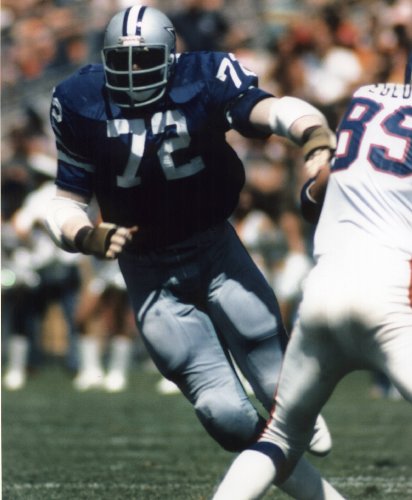 ED TOO TALL JONES DALLAS COWBOYS 8X10 SPORTS ACTION PHOTO (H)