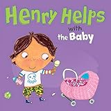 Henry helps with the baby