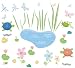 RoomMates RMK1123SCS Hoppy Pond Peel & Stick Wall Decals