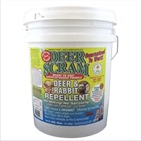 Deer Scram 25# Deer and Rabbit Repellent Granular White Pail
