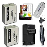 Canon SX40 POWER KIT PowerShot SX40 HS, NB-10L (Includes 2-1200mAh batteries, pocket charger, card reader, screen protector kit) for the Canon SX40 SX40HS, Canon PowerShot G1 X