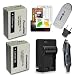 Canon SX40 POWER KIT PowerShot SX40 HS, NB-10L (Includes 2-1200mAh batteries, pocket charger, card reader, screen protector kit) for the Canon SX40 SX40HS, Canon PowerShot G1 X