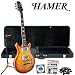 Hamer SATQ-HB Quilt Honey Burst Electric Guitar with GO-DPS Planet Waves Shredder Pick Pack PW-SHRED
