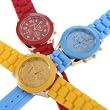 YKS Black Unisex Geneva Silicone Jelly Gel Quartz Analog Sports Wrist Watch