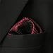 SHLAX&WING Solid Red Silk Pocket Square Mens Handkerchief Hanky Business Wedding
