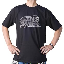 Answer Racing Zigzag Youth Boys Short-Sleeve Sports Wear Shirt - Black