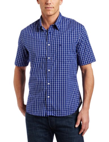 Dockers Mens Porter Small Window Pane Shirt