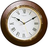 Traditional Bold Dark Wood office louge Wall Clock