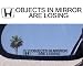 (2) Mirror Decals " OBJECTS IN MIRROR ARE LOSING" for HONDA S2000 ACCORD CIVIC SI GX EX ELEMENT civic crx fit RIDGELINE PILOT CR-V DEL SOL INSIGHT ODYSSEY PASSPORT PRELUDE EX LX HYBRID RTL