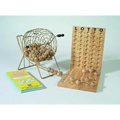 Bingo mit Metallkorb 600 Tickets (1-90), 1St.