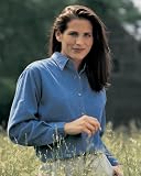Tri-Mountain Women's Denim Long Sleeve Shirt. 822