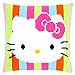 Vervaco Printed Cross Stitch Cushion: Hello Kitty Striped