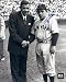 Yogi Berra Autographed New York Yankees 8x10 Photo with Babe Ruth