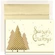 Checkered Evergreens Holliday Cards -