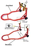 New Motorcycle Bike Stand From & Rear Swingarm Lift Set