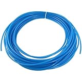 uxcell Blue 19 Meters 62.3ft 4mm x 2.5mm Polyurethane PU Air Hose Tube