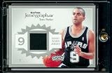2003-04 Skybox Jerseygraphics Tony Parker Jersey 125/150 San Antonio Spurs Basketball Card - Mint Condition - Shipped In Protective Display Case!