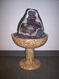 Review SHOPZEUS  / Aqua Amethyst Geode Fountain With Light And Crystal Sphere.