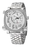 Sector - R3253907015 - Ligne Compass - Montre Homme - Acier - Quartz Analogique - Chronographe - Double Fuseau Horaire - Langage Morse - Bracelet Acier