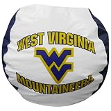 Bean Bag - West Virginia - Navy / White