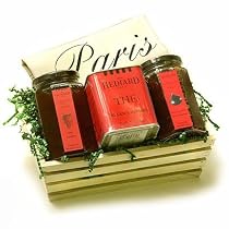 Hediard Paris Breakfast Gift Basket: Tea - Strawberry and Fig Jams - Fancy Towel