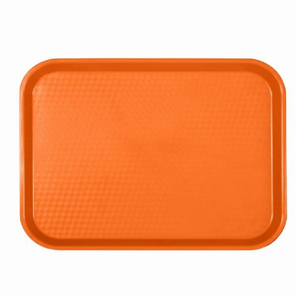CAFETERIA TRAYS FAST FOOD TRAY 14" X 17 3/4" (Orange) TPLFFT1418RR