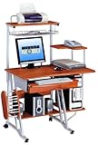 Mad Tech 53x24x39 Espresso Mdf Panel & Steel Frame Computer Office Desk Tab ....