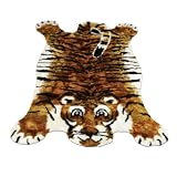 Tiger | Playmat & Kid's Rug | Faux Fur | 2 foot X 4 foot