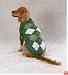 Dog Green Argyle Sweater XX Large - Pet Winter Sweater