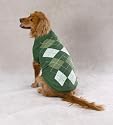 Dog Green Argyle Sweater XX Large - Pet Winter Sweater