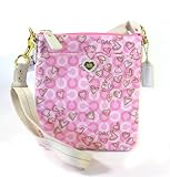 NEW AUTHENTIC COACH WAVERLY CC HEART SWINGPACK MESSENGER CROSSBODY BAG (Pink/Gold)
