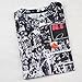 TM Mens Casual Sports Top Jordan Print Short sleeve T-shirts Tee L Black