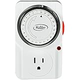Mudder 24-hour 15 Amp Heavy-duty Mechanical Grounded Outlet Switch Timer