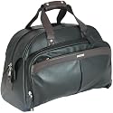 Holdall in Italian royal nappa leather Black