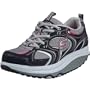 Skechers Women's Shape Ups - Action Packed Fashion Sneaker,Navy/Silver,6.5 M US