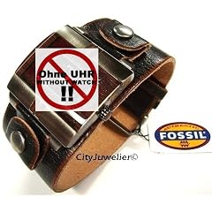 Fossil Uhrband Ersatzband Uhrenarmband Wechselarmband LB-JR9535 Original Lederband schwarz