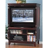 Coffee-Finish Entertainment Armoire