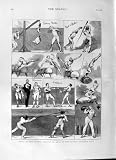 1874 ÉPÉES SPORTIVES DE GYMNASTIQUE DE CLUB DE LONDRES DE SPORT Image du produit