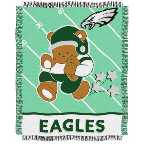 Philadelphia Eagles 36x46 Woven Jacquard Baby Throw