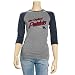 New England Patriots T Shirt : New England Patriots Ladies Charcoal 3/4 Raglan Triblend Premium T Sh