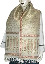 In Vogue Jacquard Silk Scarf Scarves for Women India Fashion