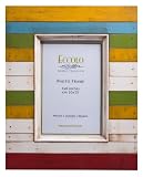 Eccolo Horizontal Stripe Antique Wood Frame, 4 by 6-Inch