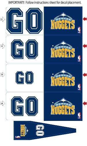 Denver Nuggets Animated 3-D Auto Spin-Flags