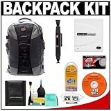 Aktiv PAK Professional All Weather Multi Purpose Photo/ Computer Laptop Backpack + Accessory Kit for Canon Rebel T3, T3i, T1i, T2i, EOS 60D, 5D, 7D, Nikon D3000, D3100, D5000, D5100, D7000, D300s, Olympus Evolt E-5, E-30, E-620 & Sony Alpha A560, A580, A33, A35, A55