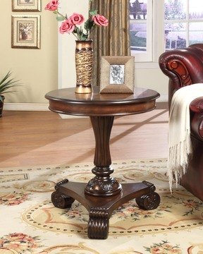 Mahogany Round End Table
